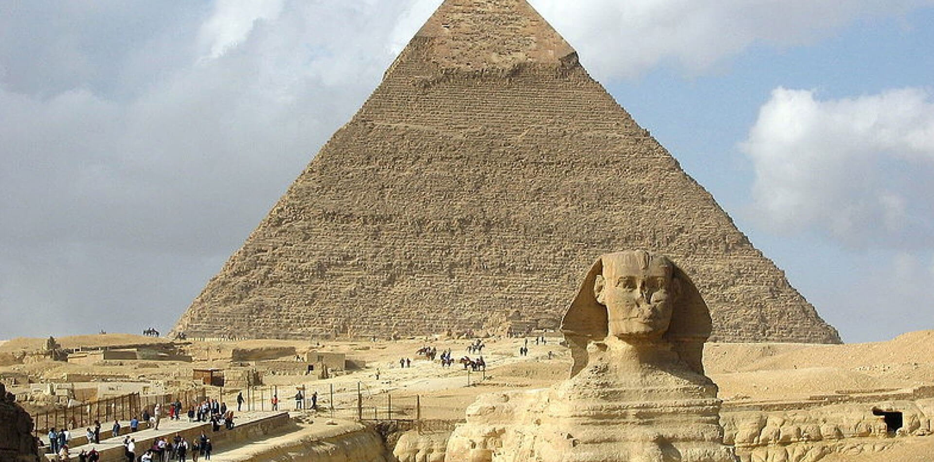 пирамида хефрена и сфинкс